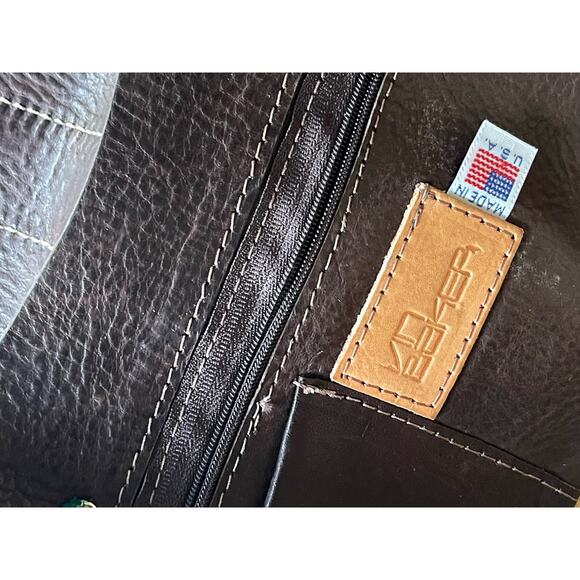 Vintage Rare Vin Baker Leather Bag - Picture 8 of 9